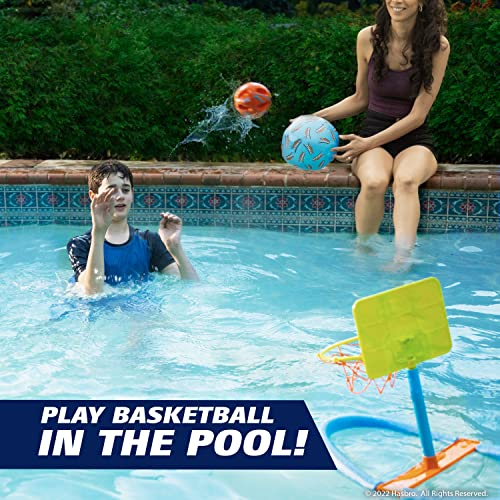 Nerf Super Soaker Dunk It Pool Basketball – in-Pool and Pool-Side Hoop with Unsinkable Ball – Summer Pool Toys - Thumbnail 2