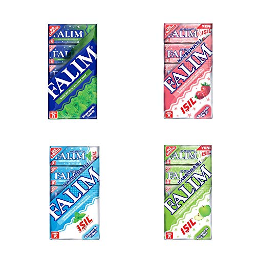 Falim Chewing Gum - 5x4x5pcs. - Without Sugar / Sugarfree and Tooth Friendly (Hello Pack 2, 5x5 Multipack)