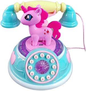 Telefone brinquedo infantil unicórnio celular musical luz