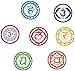 7 Unids/Set Chakras Pegatinas De Pared Mandala Yoga Meditación Símbolo Pvc Extraíble Tatuajes De Pared Murales Papel Tapiz Home Decoración De Pared