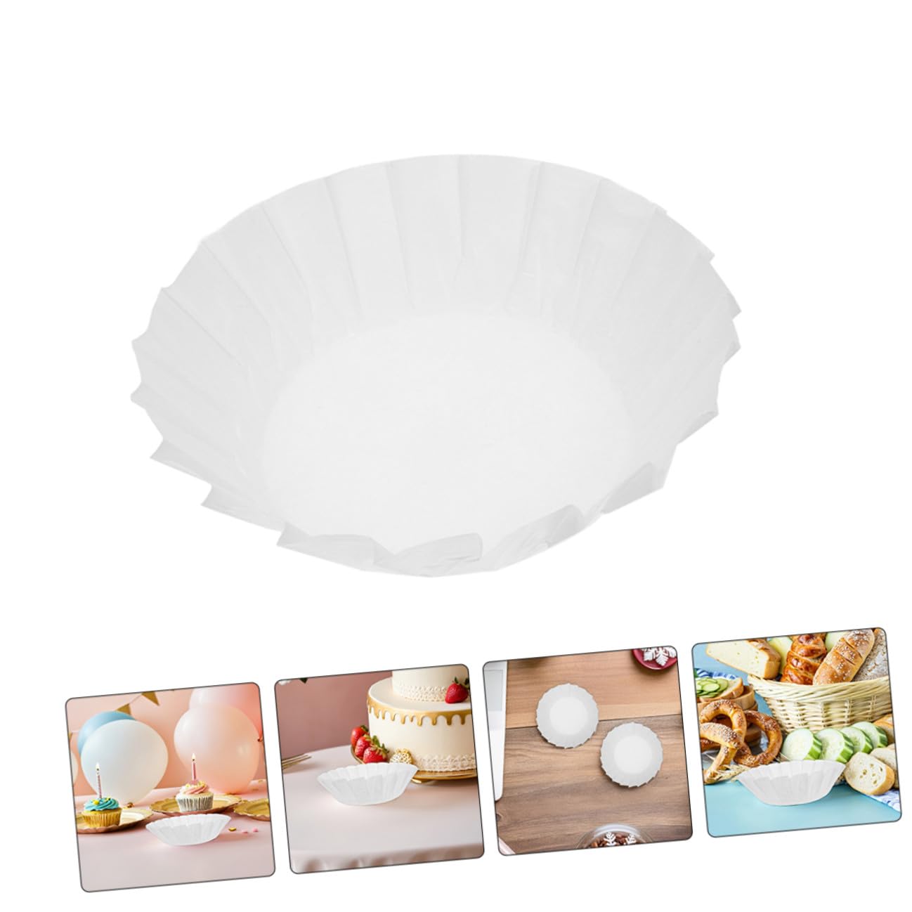 VANZACK 100 Piezas Papel de Horno Especial para Tartas de Queso Antiadherente y Resistente al Aceite para Hornos, Freidoras de Aire y Mini Tartas Cápsulas de Papel para Moldes y Postres