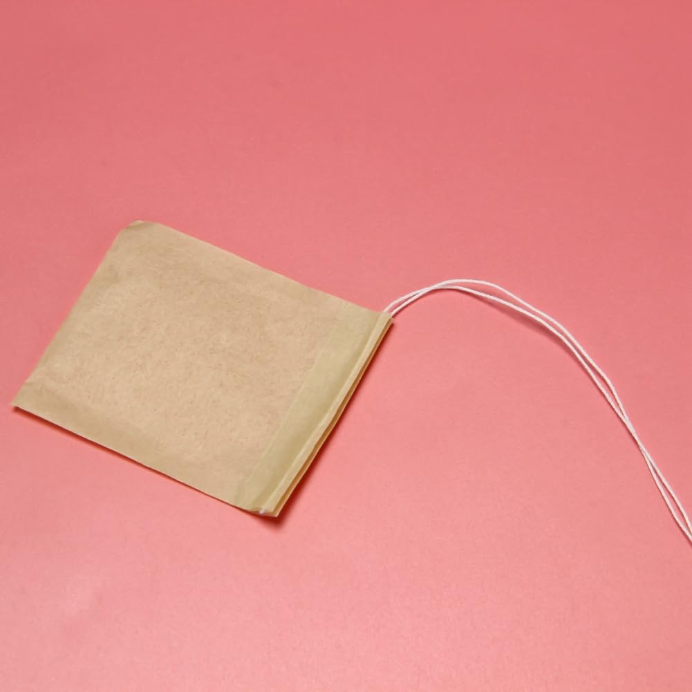 3000 bolsas de filtro de té, bolsa de té de papel desechable con cordón, seguro, fuerte penetración, papel sin blanquear