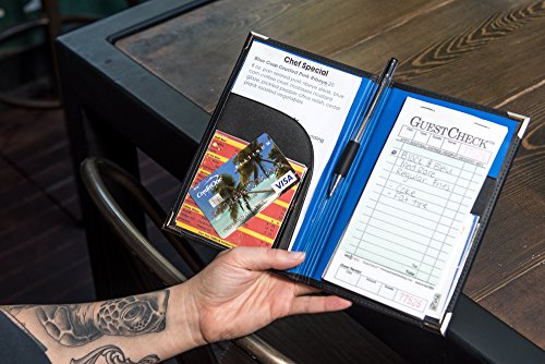 Server Book For Waitress | Waitress Book That Fits In Server Apron | Waitstaff Organizer Book That Fits Server Pads | Servers Wallet | Waiter Book | Unlimited #TOP4