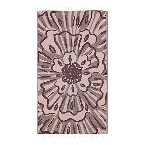 Sand Cloud Turkish Beach Towel - Sand Free - 100% Organic Turkish Cotton Yarn - Quick Dry Towel For Beach, Picnic Blanket Or Throw - As Seen On Shark Tank - Blossom #TOP8