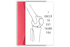 Thoughtful Thank You Card for Healthcare Professionals: Express Gratitude with 'I Kneed...