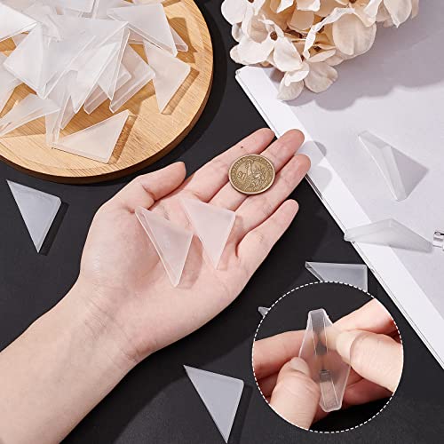 NBEADS 50 Pcs Transparent Photo Corners - Image 3
