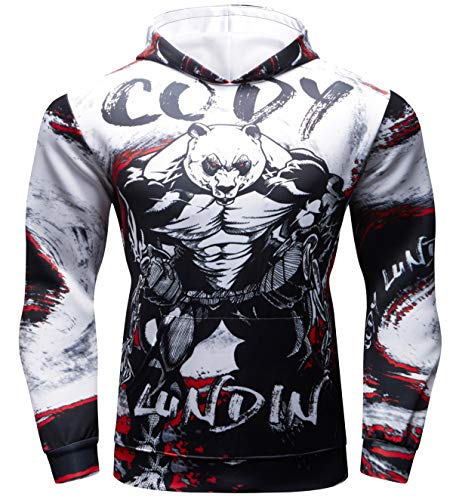 Cody Lundin Hommes Sweat à Capuche Sport Bande dessinée Sweatshirt à Capuche Homme Hoody Veste de Fitness Vêtements Sweatshirts Homme Hoodie Top (Color-g, M)