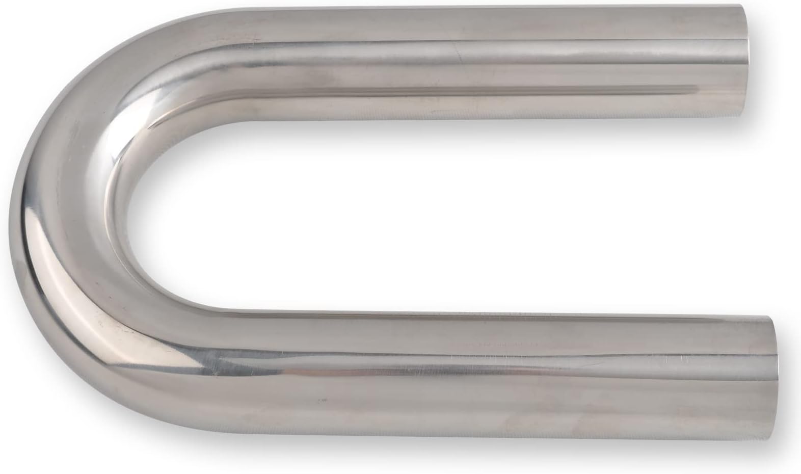 FGJQEFG 2.5 Inch 180 Degree DIY Custom Mandrel Exhaust Pipe Tube Pipe, T304 Stainless Steel, Universal Fit, 2.5'' OD Mandrel Bend Pipe