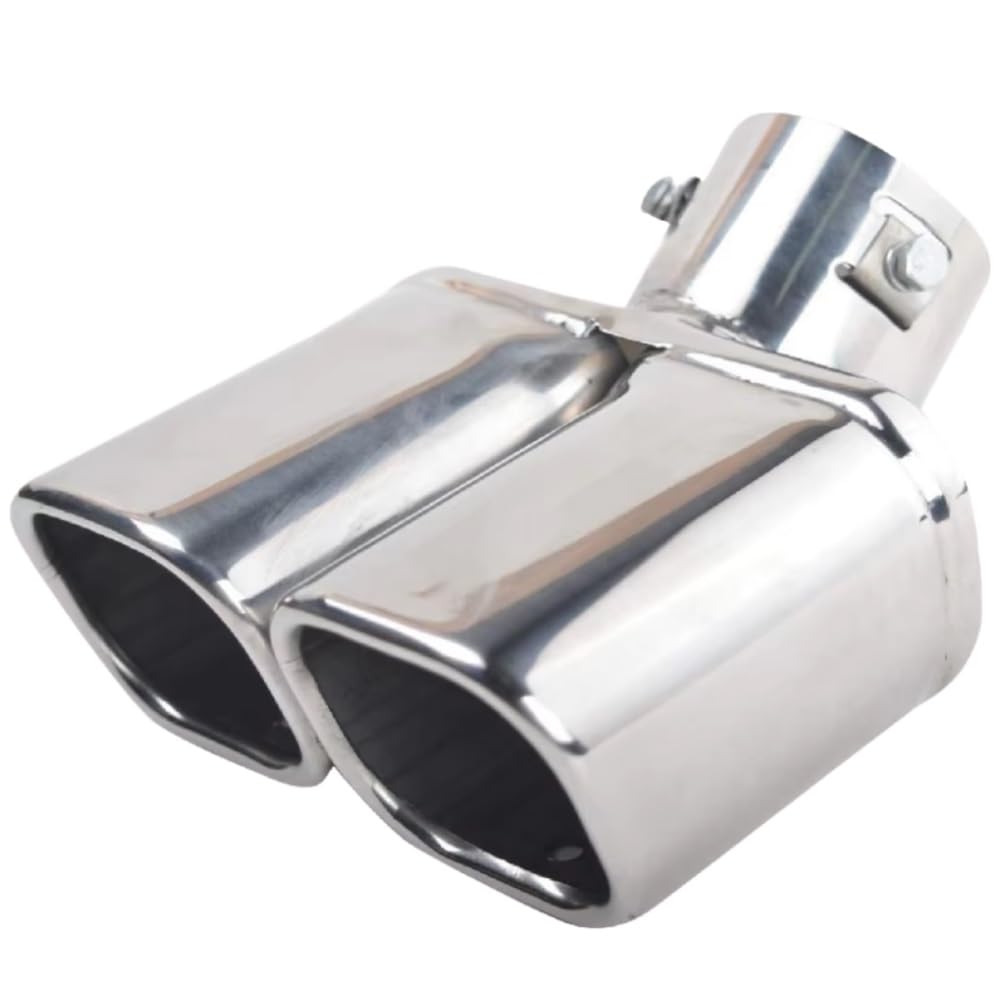 Tubo Di Scarico Doppio Universale Modificato(Bent silver)