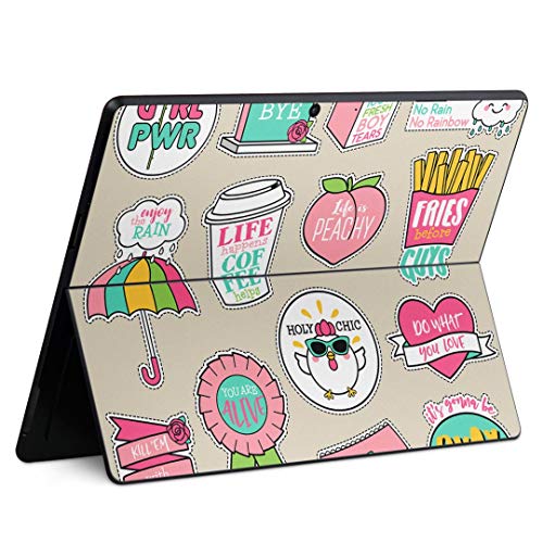 igsticker Surface Pro X 専用スキンシール サーフェス プロ エックス ノートブック ノートパソコン カバー ケース フィルム ステッカー アクセサリー 保護 016492 イラスト かわいい ポップ