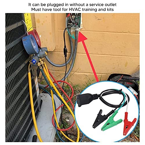 Image of Garosa HVAC Adaptor Cord Clip Stable PVC Adaptor Cord with Test Pen AC Tool to Measure and Equipment for 69522 69411 120V