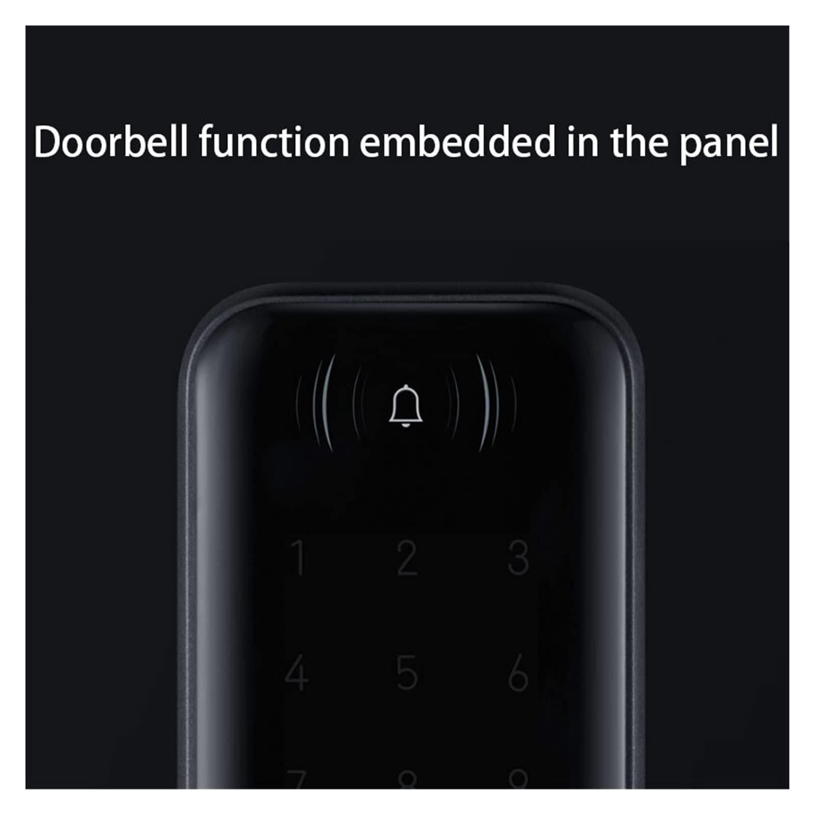 Serrure intelligente, Serrure De Porte Intelligente N200 : Déverrouillage Par Empreinte Digitale, Bluetooth, Mot Passe Et NFC, Compatible Avec La Sonnette. Fonctionne Parfaitement(N200 40-80mm NFC)