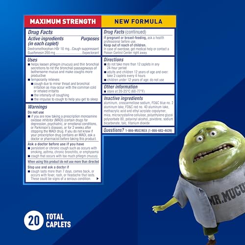 Mucinex Fast-Max Maximum Strength Severe Congestion & Cough Caplets, 20ct - image 5