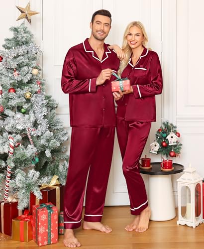 SWOMOG Family Matching Pyjamas Sets 2 Pcs Pj Set Long Sleeve Sleepwear3