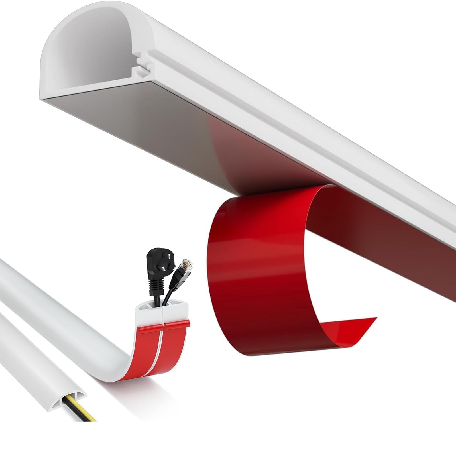 Mini White Conduit Trunking(2m)