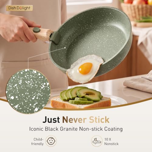 DishDelight Detachable Handle Camping Pots and Pans Set Non Stick - Image 8