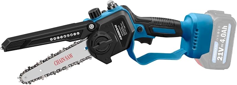 KIESBOHR Akkus Láncfűrész 6" Makita 18V Kompatibilis Olajszint Kijelzővel