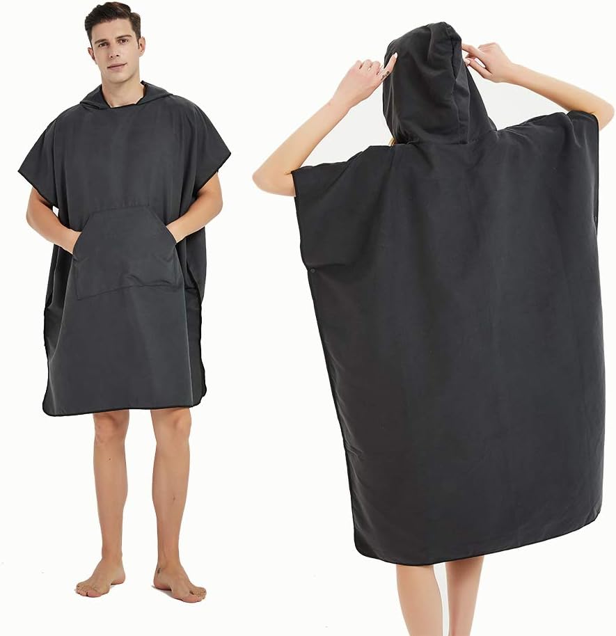 Buy CAREWORX Surf Beach Poncho Wetsuit Changing Towel Bath Robe Poncho