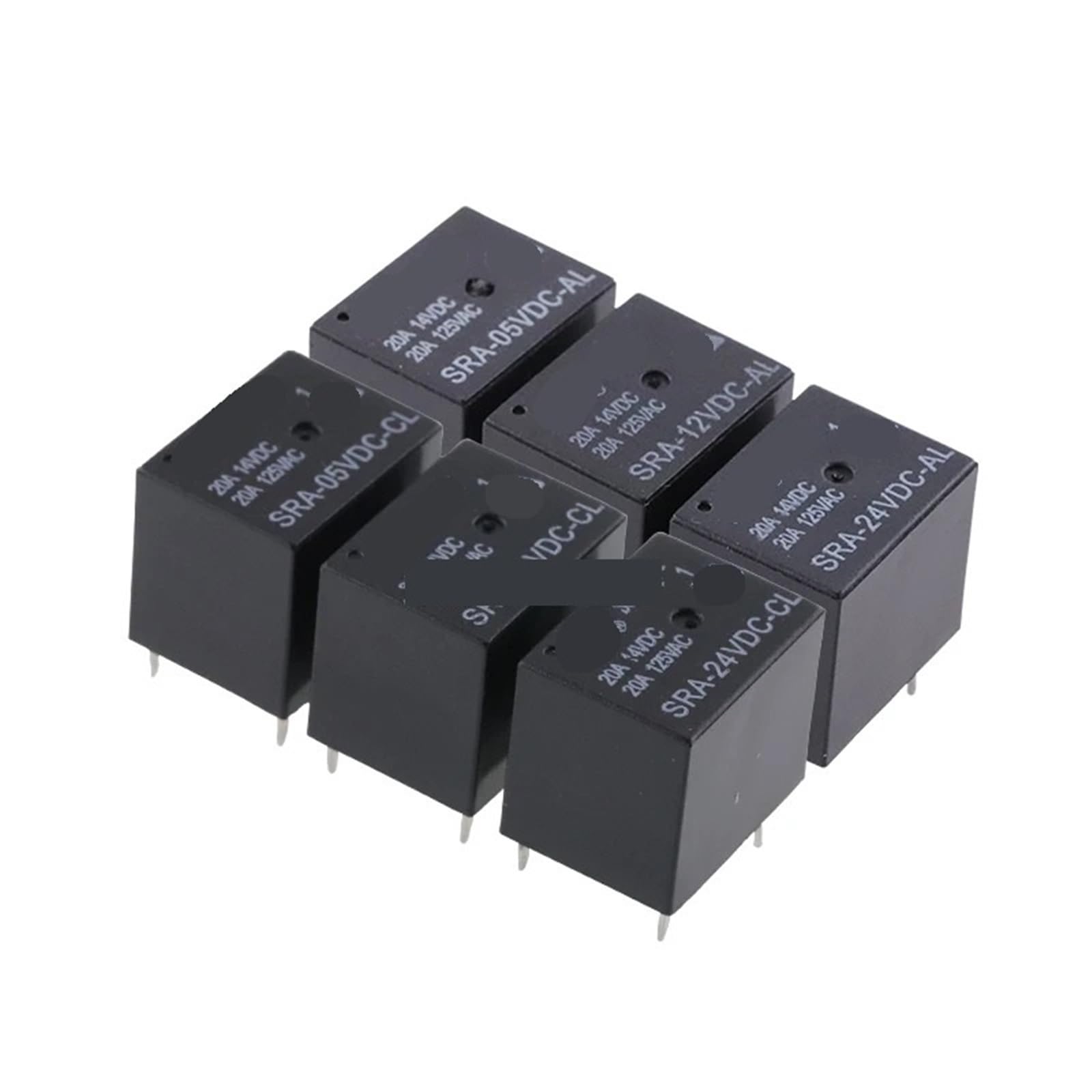 Relais 5V 12V 24V SRA-12VDC-AL composant electronique de puissance - 3