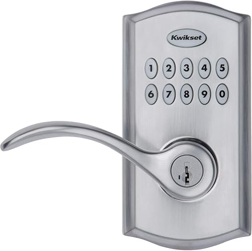 Miniatura 2 de Kwikset SmartCode 955 Pembroke Light Commercial - Palanca Electrónica con Teclado de 10 Botones, con Práctica Entrada sin Llave, 3 Años de Duración