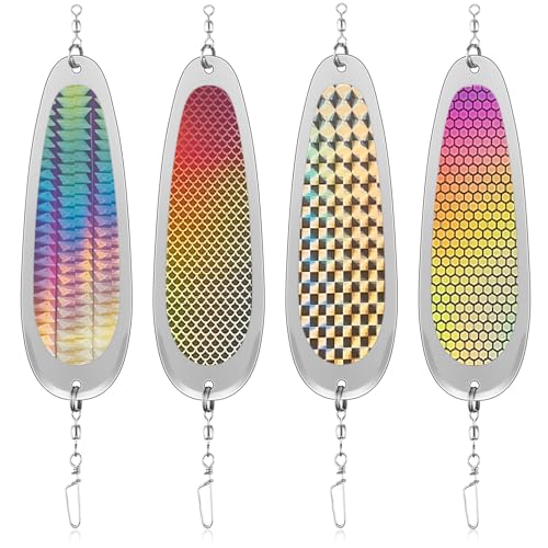 Arrowbash Kokanee Dodger Trolling Lures (4 pcs)