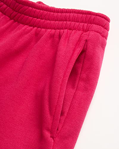 Real Love Girls' Jogger Set - 2 Piece Basic Fleece Solid Full Zip Hoodie And Sweatpants (Size: 7-16), Size 7-8, Hot Pink #TOP3