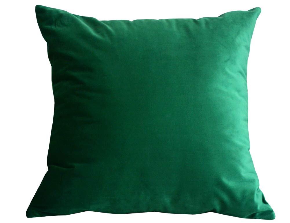 Lutanky Velvet Soft Throw Pillow Case Decorative Square Cushion Covers for Sofa Bedroom Living Room 20" X 20" （50 x 50 cm）(turquoise, 1 Piece) — image 1