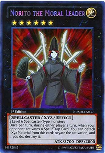 YU-GI-OH! - Norito The Moral Leader (NUMH-EN039) - Number Hunters - 1st Edition - Secret Rare