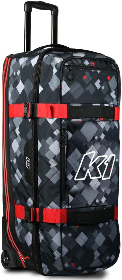 K1 Nomad II Lifestyle Large Roller Gear Bag - Black, Red, Grey, White