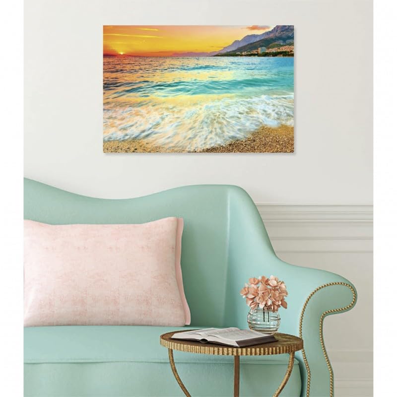Scenolia Wall Canvas Picture 60 x 40 cm, Cadre Alu Gris Et Toile Imprimée - Image 2