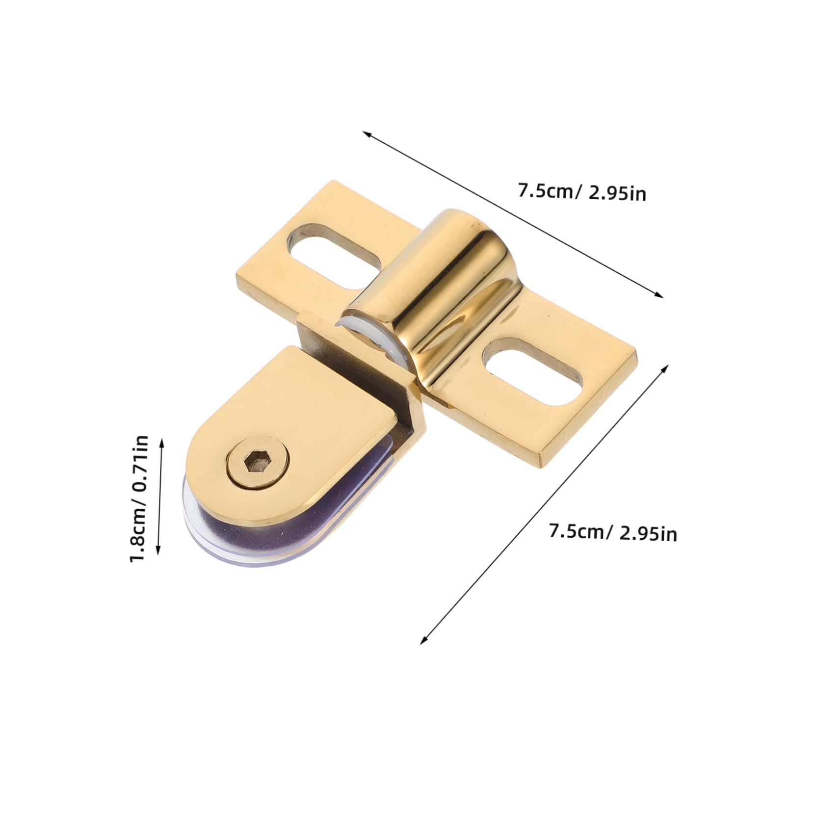 LALAFINA Bathroom Glass Door Hinge Heavy Duty Pivot Hinge Stainless Steel Easy Installation Sealed Design