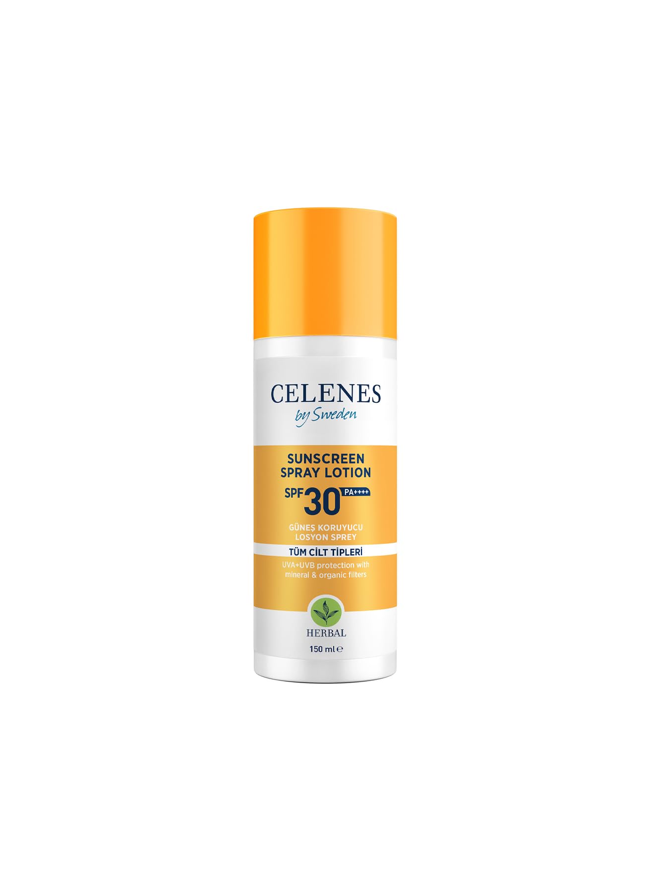 Celenes By Sweden Herbal Güneş Koruyucu Losyon Spray SPF30 150ml