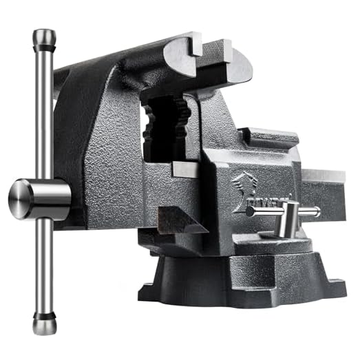 Forward CR80A-8In Bench Vise 190 Degrees Swivel Base Heavy Duty with Anvil (8")