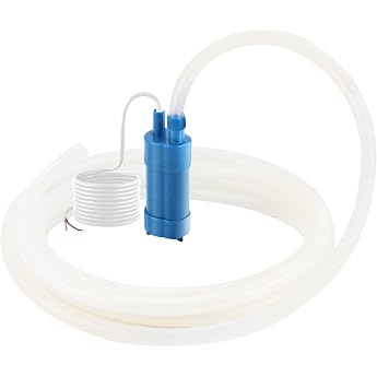 Submersible Pump 12 V 600 L / H Mini Water Pump with 5 m Pants, Ultra Quiet 5 m Delivery Height, Small Submersible Water Pump, F