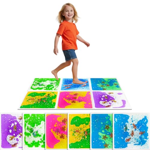 Liquid Sensory Floor Tiles - Ocean Mats 6 Pack