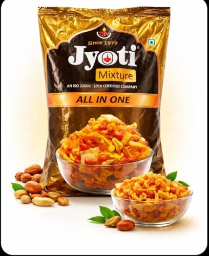 Image of Jyoti Mixture SPICY Namkeen 500G |Jyoti Mixture Cuttak FAMOUS Namkeen All time favourite | Ready to eat | Authentic Taste of Indian Flavour | Spicy & Savoury in Flavour |Evening Snacks | 500g (Spicy)