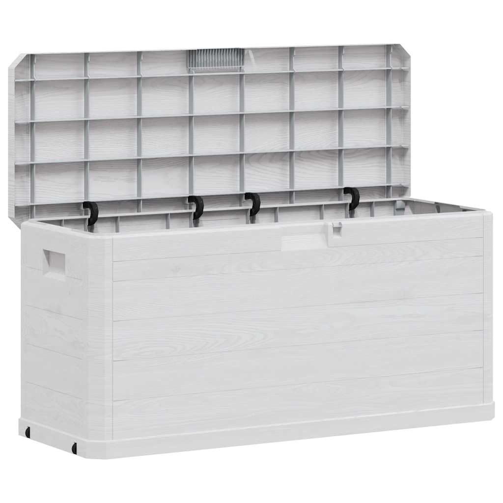 vidaXL Baule da Giardino 280 L Grigio Chiaro Cassetta Contenitore Cassapanca