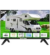 Antteq AE24H5C-Q1 Téléviseur 24 Pouces (60 cm) HD avec 12V – sans Smart TV, Triple Tuner DVB-C/T2...