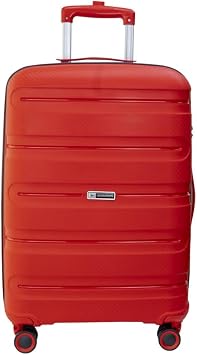 Vegmann Polypropylene PP Atlas Oversized Suitcase RED