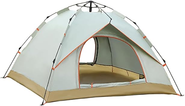 CQD106 One-Touch Tent, For 3 - 4 People, Camping Supplies, Outdoors, Pop-up Tent, Flower Viewing, Beach Bathing, Mountain Climbing