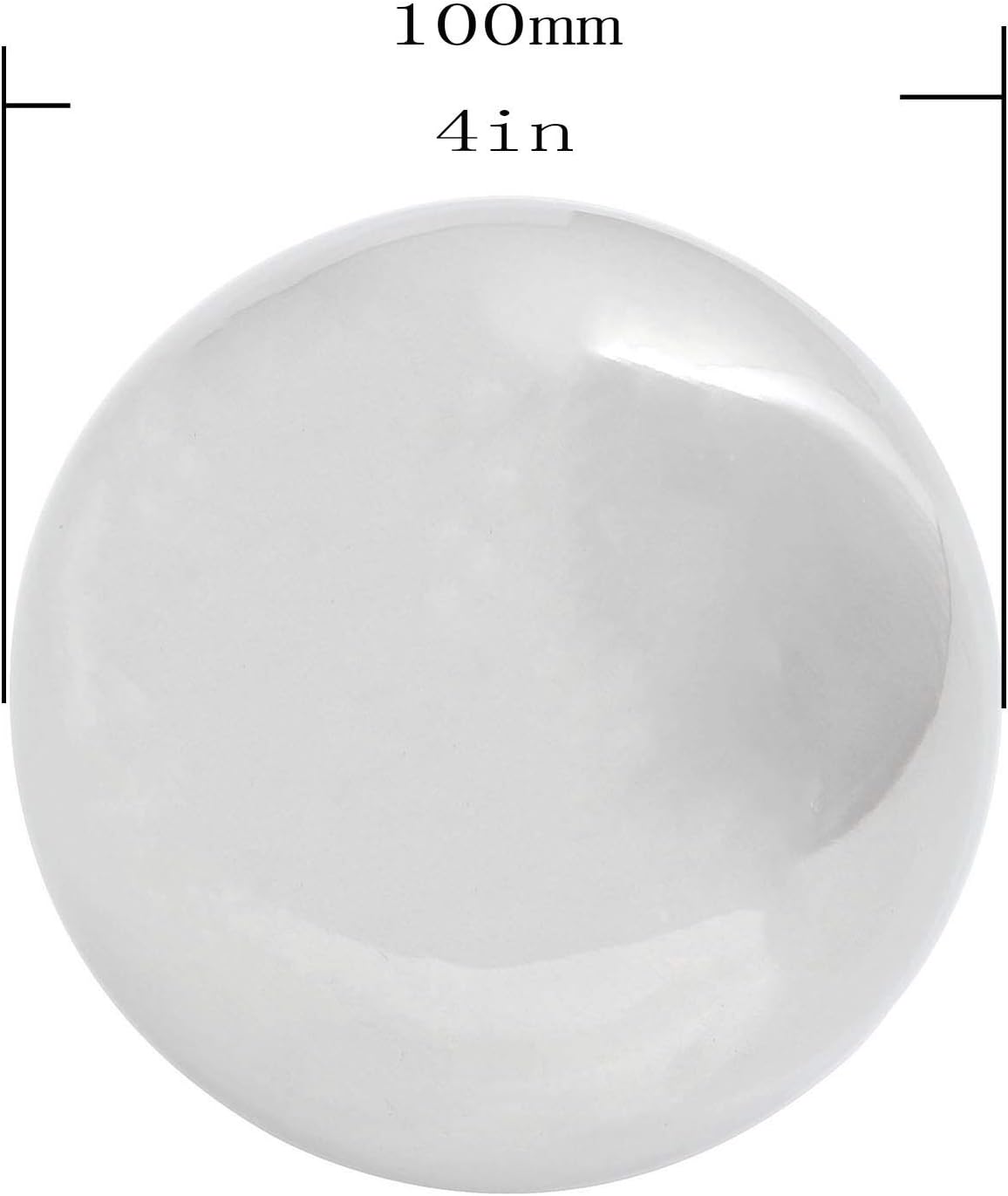 ZYAMY 4 Inch Stainless Steel Ball Sphere Mirror Hollow Ball Home Garden Decoration Supplies
