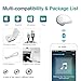 Wireless Earbuds for Android iPhone Bluetooth 5.0 Headphones with Mic 72 Hours Cycle Playtime Auto Pairing Cordless Wireless Earbuds Headset Wireless Earphones with 2000mAh Charging Case - White