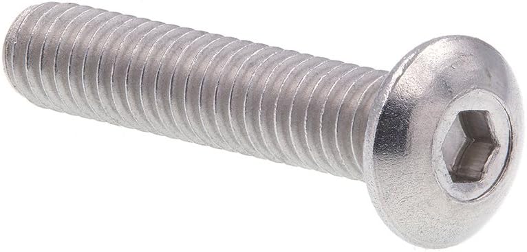 Prime-Line 9168907 Socket Cap Screws, Button Head, Hex (Allen) Drive, #8-32 X 7/8 in (10 Pack)