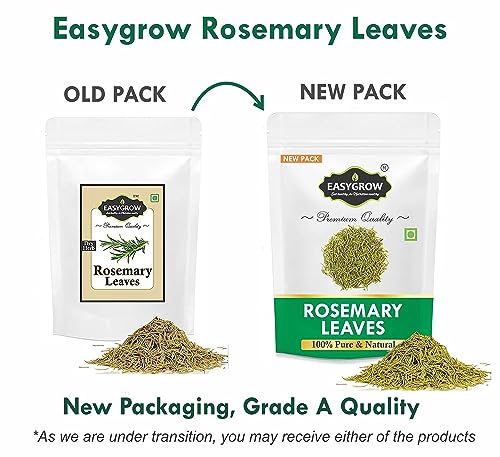 Image of Easygrow Rosemary Leaves Dried - 100 gm, For Hair Growth 100% Natural, Rosemary Tea Herb (100 gm)