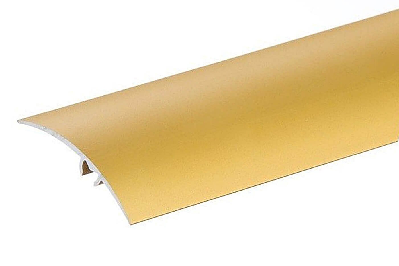 Aluminium Carpet Cover Threshold Transition Strip 2M Gold Door Floor Trim TMW Profiles ((30x2000mm))
