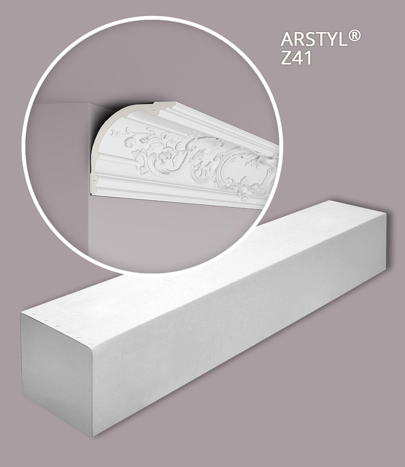 Z41 ARSTYL listwa sufitowa - 6 szt. (12 m) - 174 x 174 x 2000 mm - NOËL & MARQUET - marka NMC - poliuretan