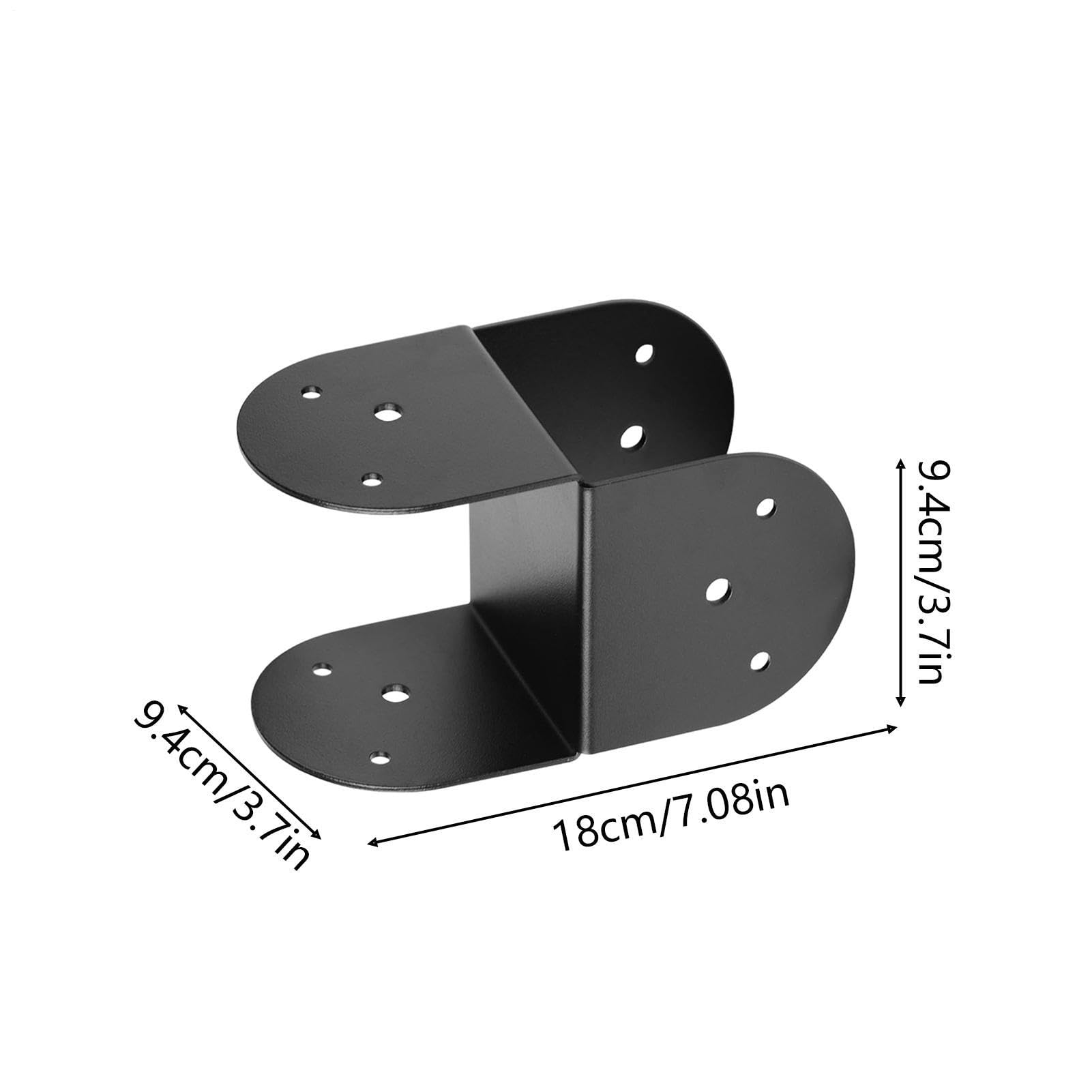 Kit Staffe da Pergola Supporto In Metallo Impermeabile 10x10 Cm | Set di 4 Staffe per Travi in Legno da Tetto Per Interni Giardino Recinzione Terrazza Tetto Gazebo Cancello Cassetta Postale