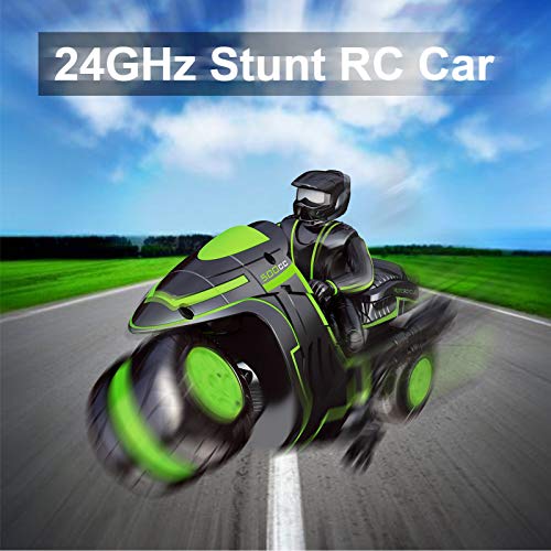 image for VNOOKY Remote Control Car Toys for Boys, RC Car Stunt Motorcycles 2.4G