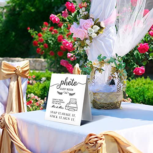 Wedding Photo Sign Guest Book 9.8 X 7.9 Inch Rustic Wedding Photo Guestbook Unframed Wedding Reception Sign Paper Bridal Shower Guestbook Decor For Wedding New Mr And Mrs #TOP6