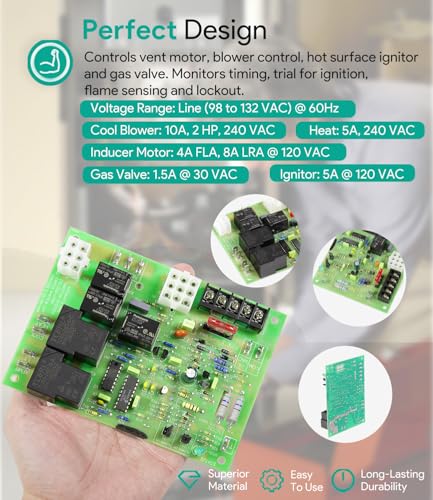 Carte de commande four à gaz S1-7990-319P pour solutionner le blocage ventilation York Evcon